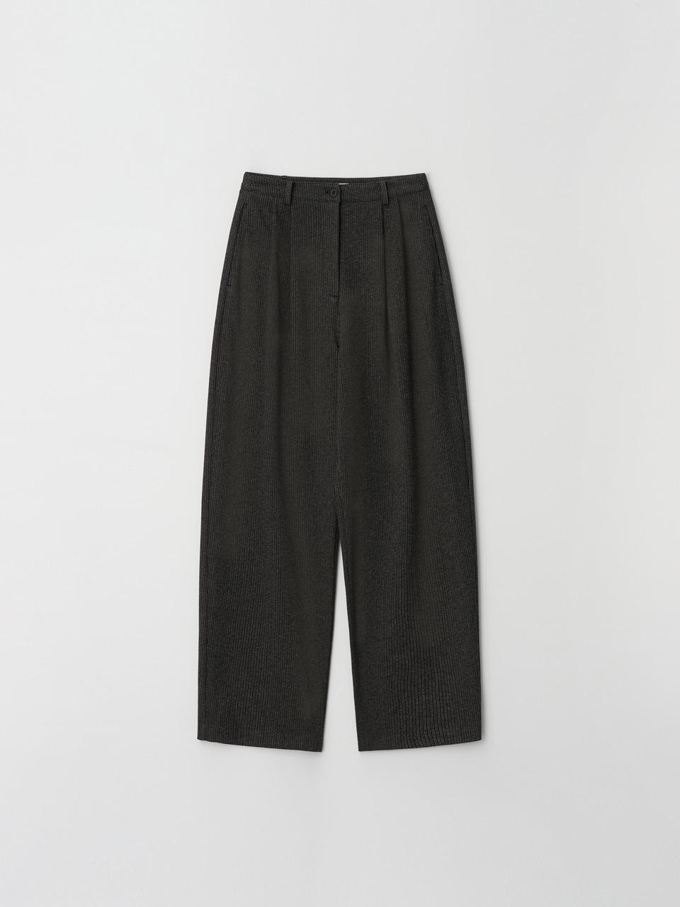 Korean Winter High-Waisted Striped Slimming Loose Pants S