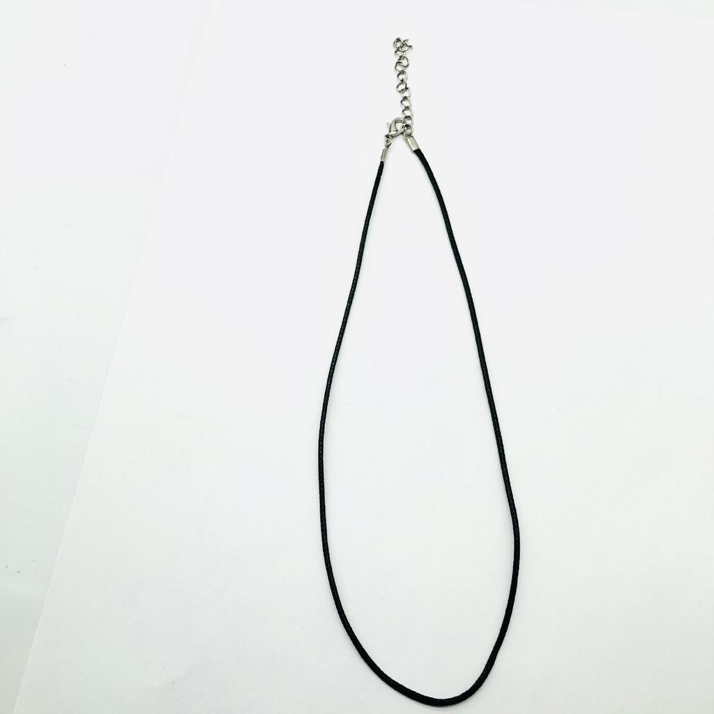 Amethyst-Anhänger-Feenkette mit schwarzem geflochtenem Seil – einfache Schlüsselbeinkette für den Sommer