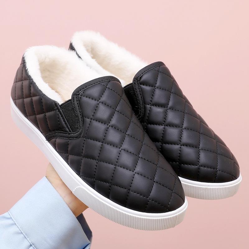 Winter cloth shoes women's cotton shoes fleece thickened warm snow shoes light non-slip comfortable leisure