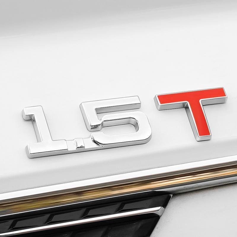 Auto 3D Metall 1.3T 1.4T 1.5T 2.0T 2.4T 2.8T 1.6T 1.8T 2.2T 2.5T 3.0T Logo TURBO Emblem Plakette Aufkleber Heckaufkleber Für Toyota Honda