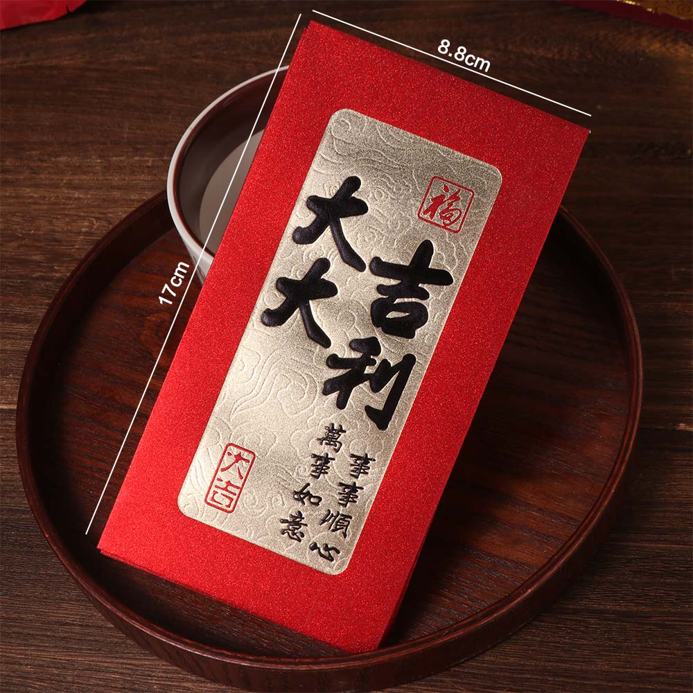 6PCS Red Pocket New Year Red Envelope Chinese Style Money Pocket Chinese New Year