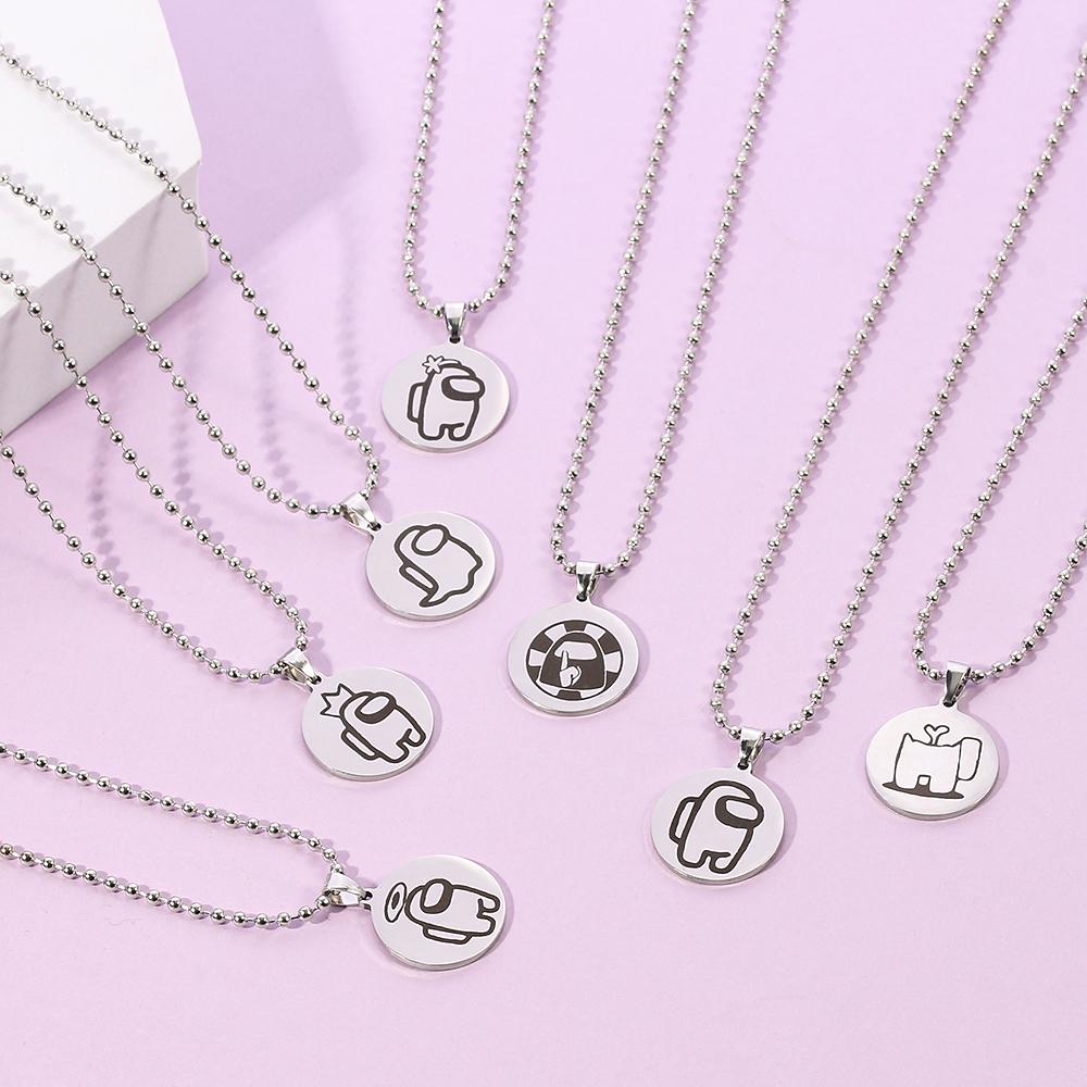 Metal Pendant Necklace Stainless Steel 