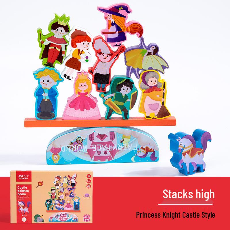 Wooden Animal Stacking Tower: Fun & Educational Balance Blocks for Kids