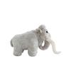 Simulation Woolly Mammoth Plush Toy, Ugly Cute Elephant Stuffed Animal, 27cm Yellow/Grey, PP Cotton Filling, Companion Doll for Kids
