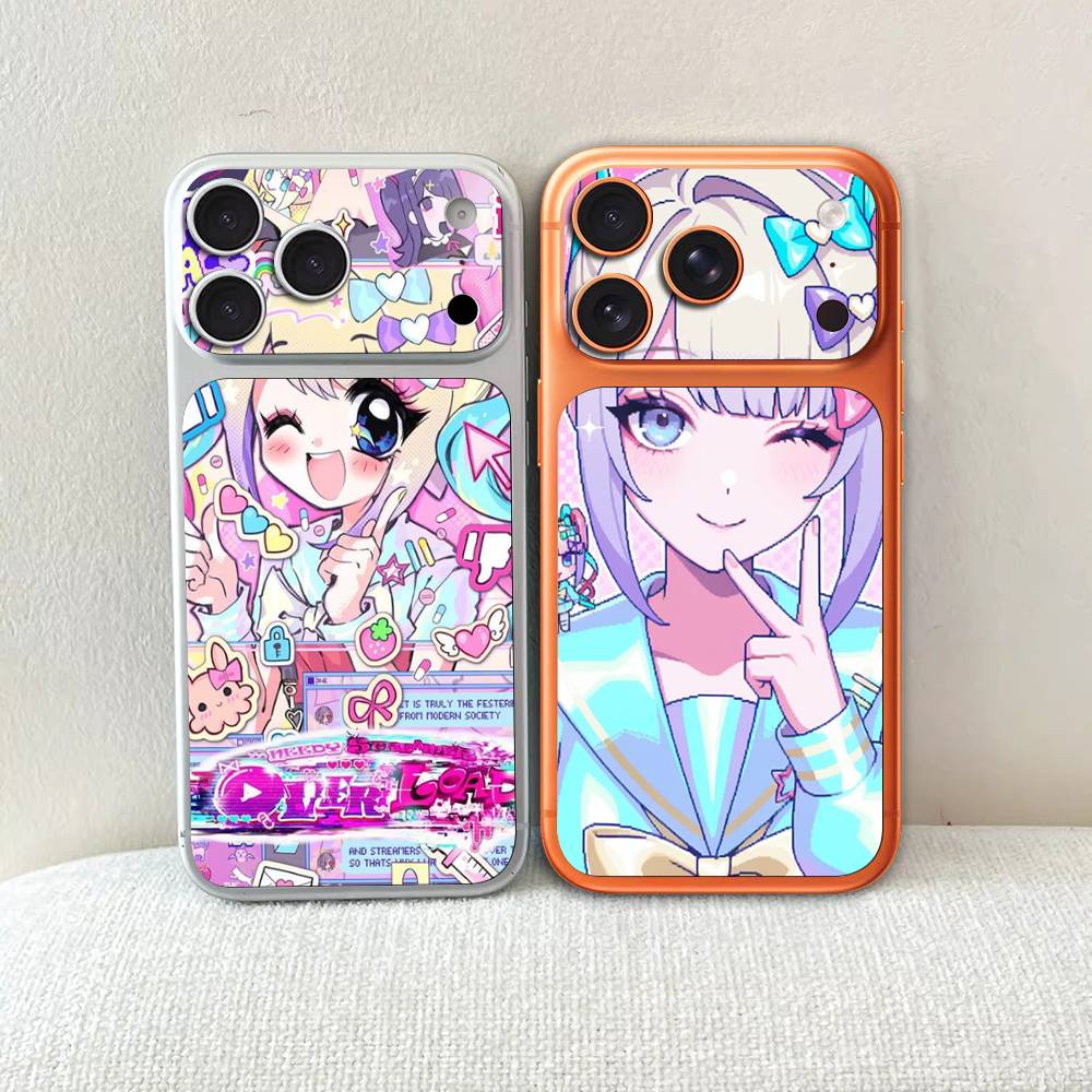Needy Girl Overdose Game Cute Girl Wrap Sticker For IPhone17 Pro/17pro Max Phone Decal Skin Rear Protector Case Film Full Cover