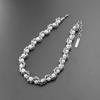 Personalized Choker Men Metal Wound Stainless Steel Necklace Creative Pearl Necklace  Women