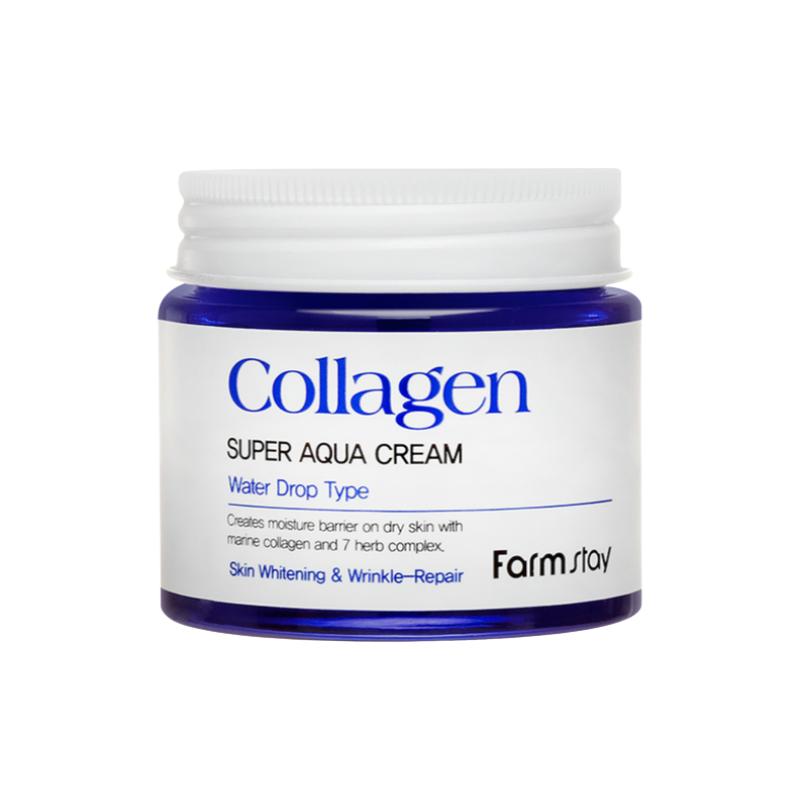

Farm Stay Collagen Super Aqua Cream 80мл – Глубоко увлажняющий коллагеновый крем с эффектом водяной капли