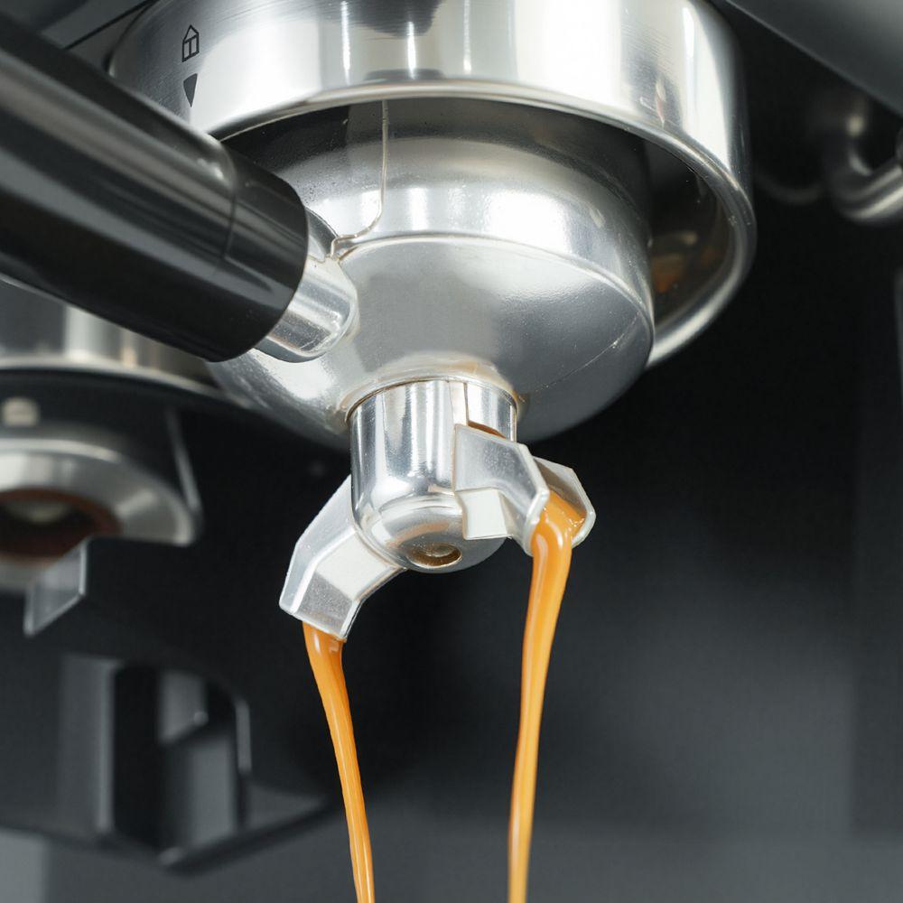 Macchina per Caffè Espresso Hibrew H20 Con Macinacaffè Integrato, Controllo della Temperatura PID, Compatibilità Dual CPU E Montalatte Nero