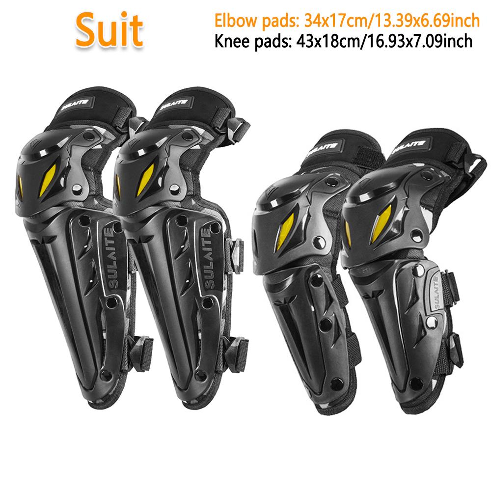 Motorcycle Elbow Knee Guard Protection Motorcyclist Knee Pads Protector Pads Guards Motorbike Off-road Racing Protective Gear