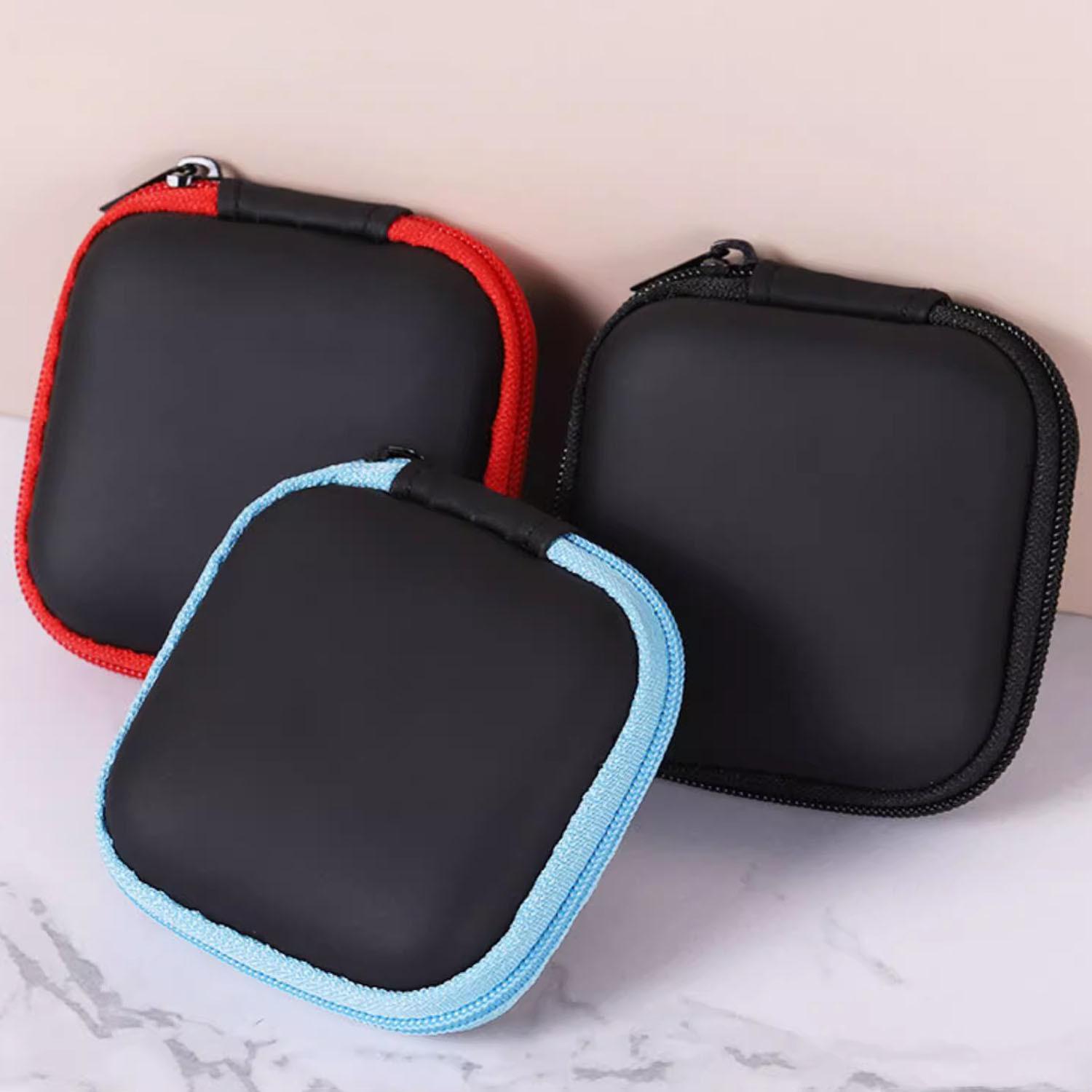 

Mini Multi-functional Digital Data Cable Earphone Storage Bag рожевий