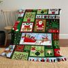 1PC Christmas, ornamentsOutdoor Flannel Blanket - Soft Plush Decor for Picnics, camping, Bedroom, Playroom, Office, or Lunch Break 1366A