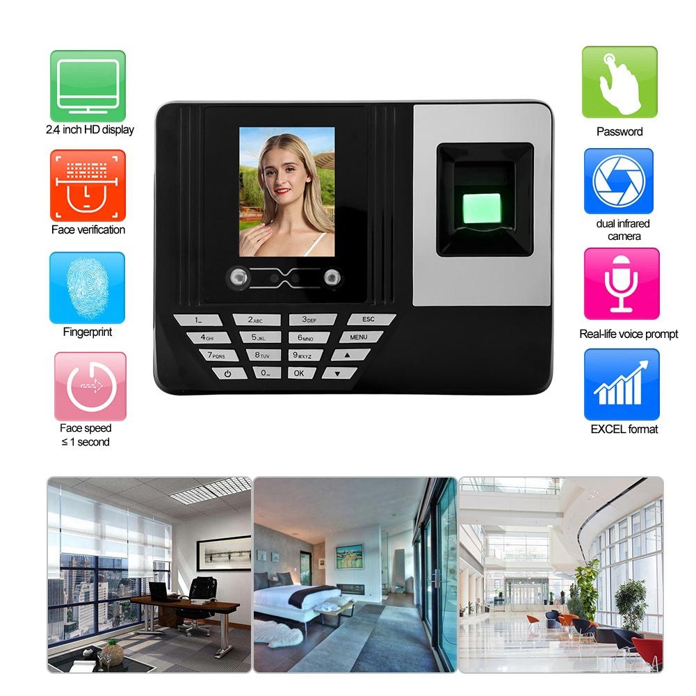 2.8 Inch Face Fingerprint Recognition Attendance Machine