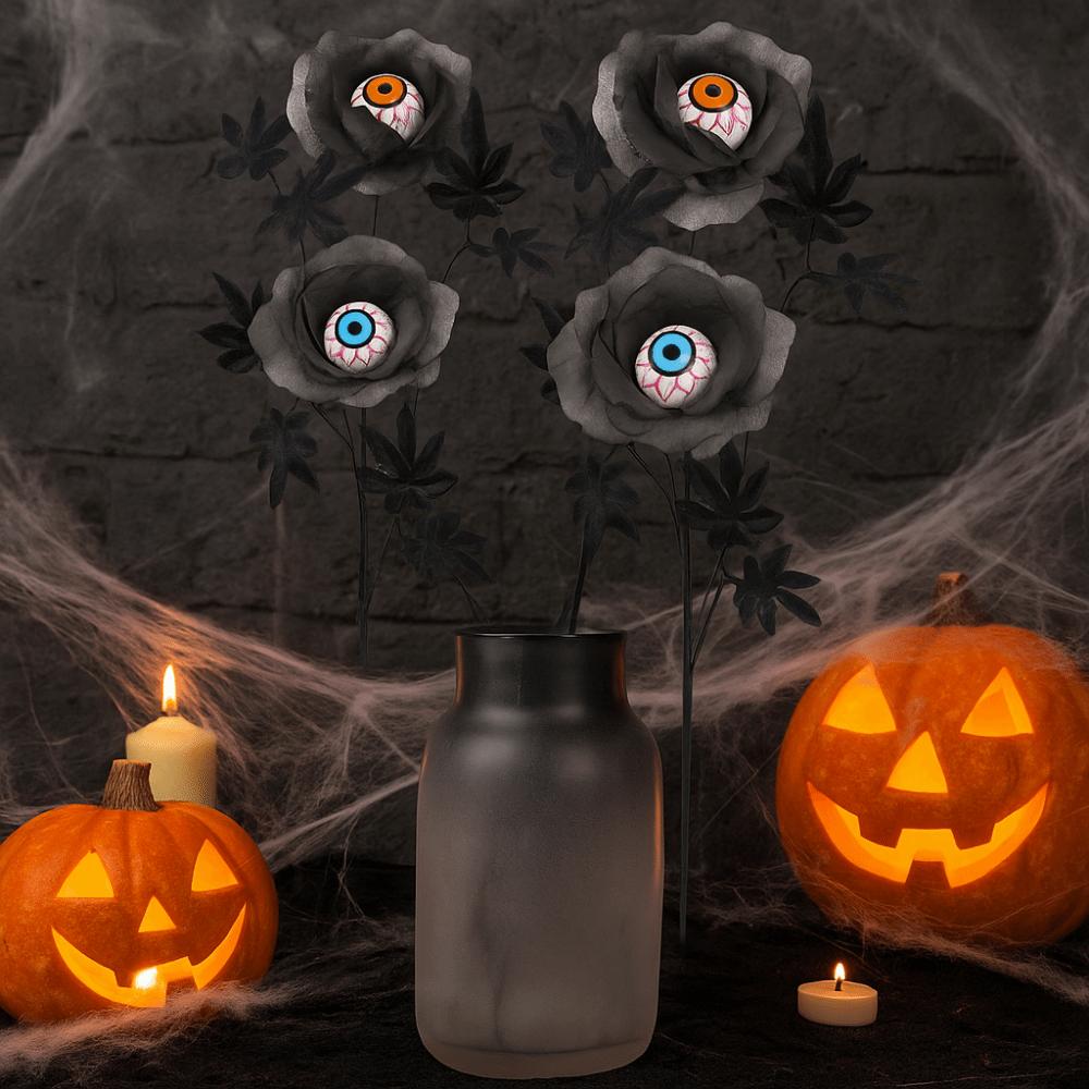 Unique Halloween Eyeball Flower Simulation Artificial False Flowers Halloween Flowers  Party Decor