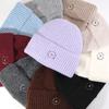Cute Letter Bear Embroidered Knitted Hat Student Couple Pullover Cold Hat Wholesale