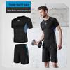 Men's Casual Running Sports Suit with Shorts and Short-Sleeve Top - Ideal for Fitness, Yoga, and Training.