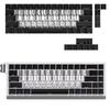 74Key Side Print Translucents Keycaps Original Profile Piano Key Theme Backlit Keycap for 60-68 Mechanical Keyboards