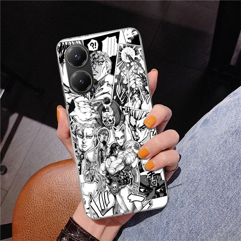 JoJo Kira Yoshikage Killer Queen Phone Case For Xiaomi Poco X7 X6 X5 Pro F7 Ultra Redmi 15C 15 13C 13 12C 12 10 10A 10C 9 9A 9C