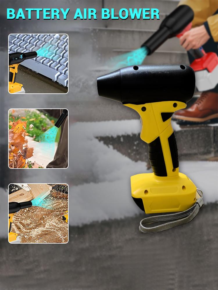 18V Mini Brushless Motor High-power Battery Air Blower Speed Wind 45m/s Wireless Dust Removal Blower for Makita Dewei Battery