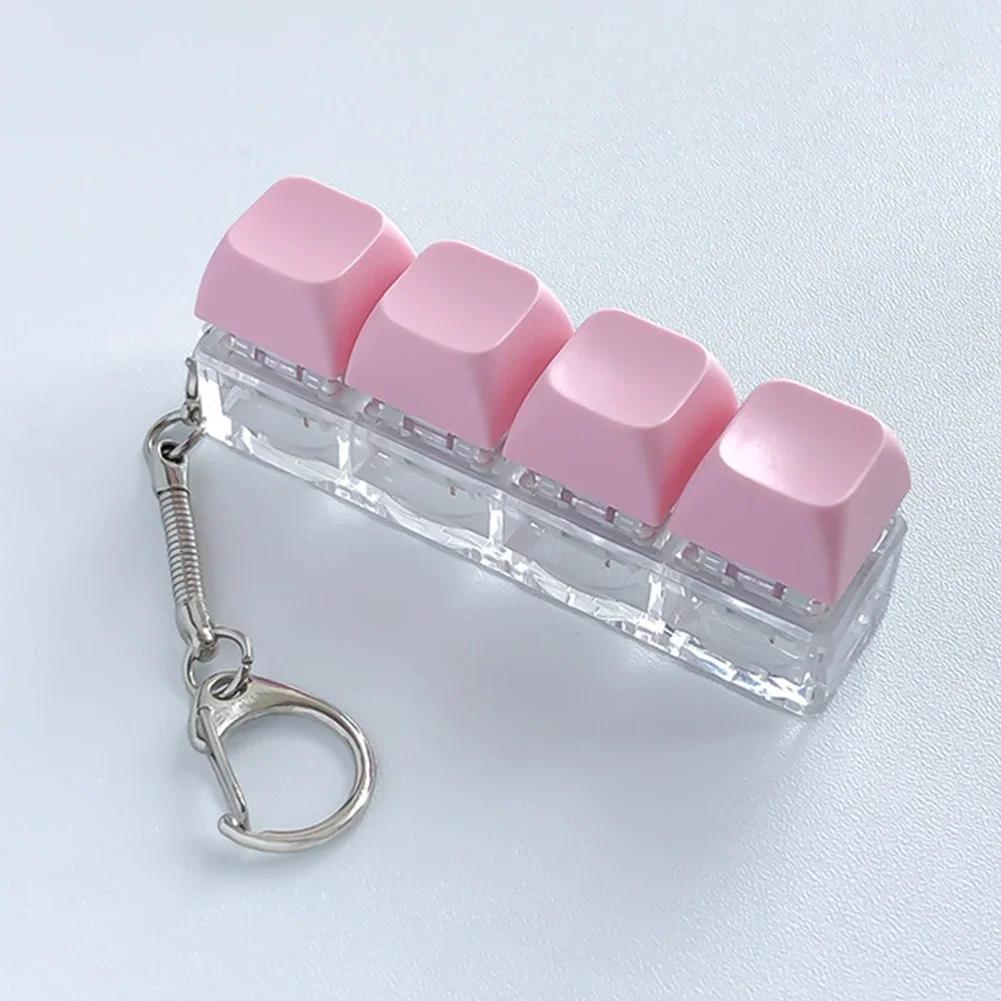 Kolorowy Klawisz Klawiatury Zabawka Mini Klawisz Mechaniczny Zabawka Klawisz Przyciskowy DIY Keycap Fidget Brelok Zabawki Dekompresyjne Ulgowe Umilacze Czasu Prezenty