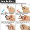 3Pcs NEW Anti-stress Magnetic Rings Magnetic Bracelet Ring Unzip Toy Magic Ring Props Tools Decompression Toys Finger Rings Toy