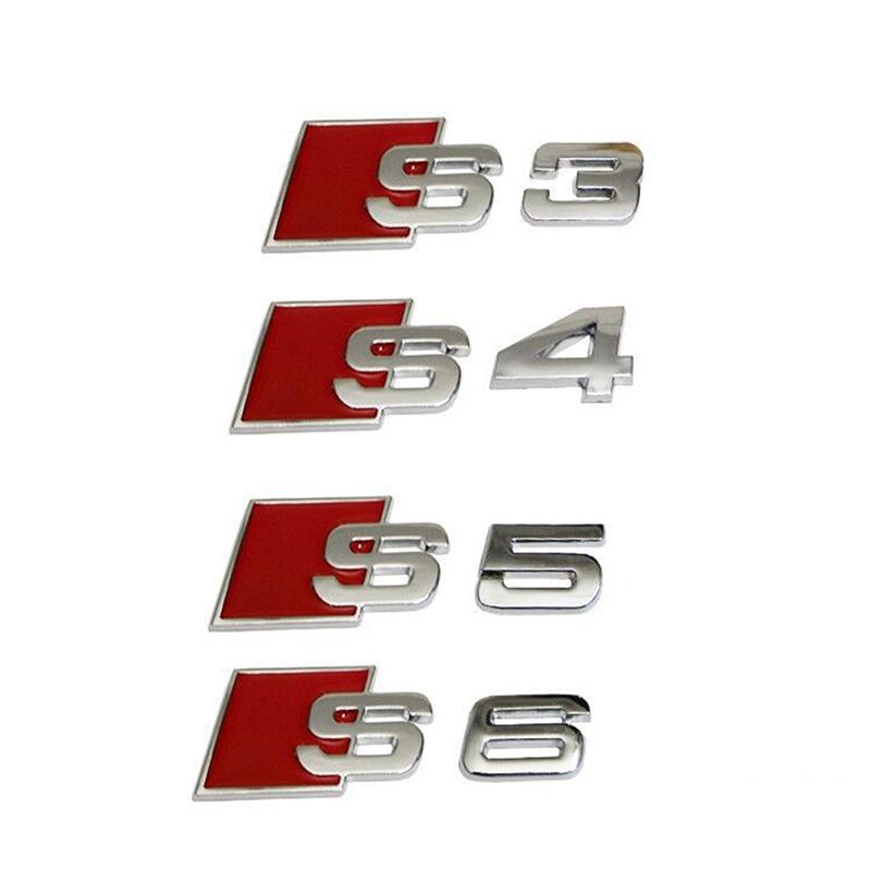 Emblema Frontal Sline Logo Para Audi S Line Parrilla 8.1x3cm | Cuotas