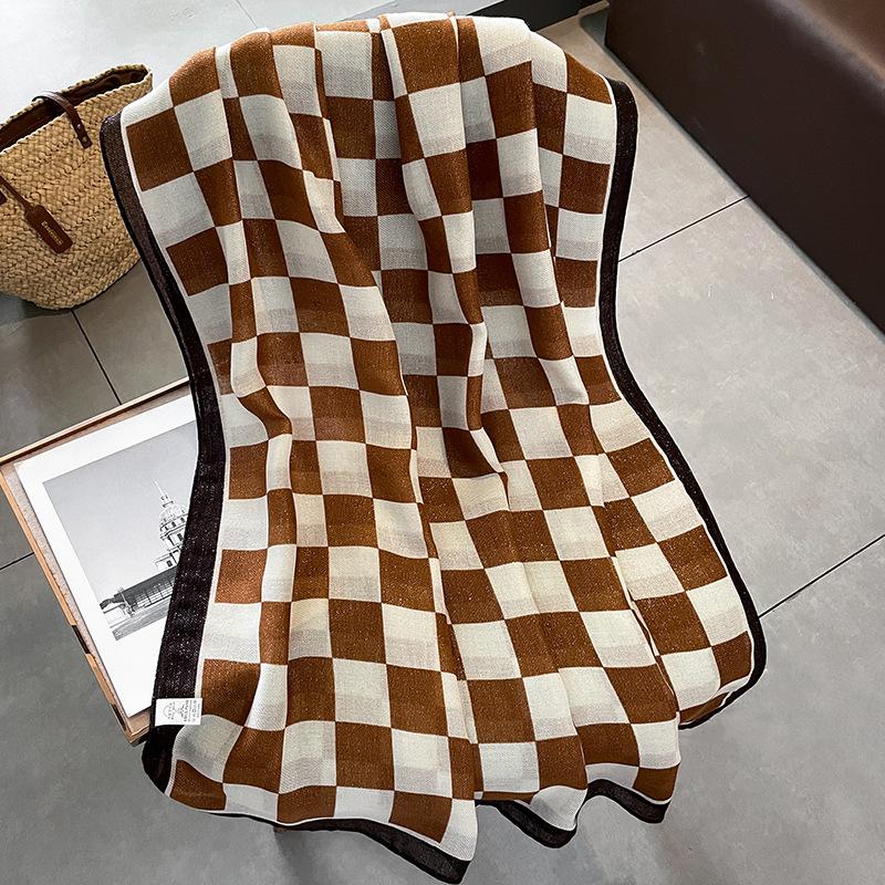 

1 шт 180*90 см сохраняют тепло новый элегантный роскошный шелковый шарф украшение шаль защита от солнца с женской модой 90*180cm