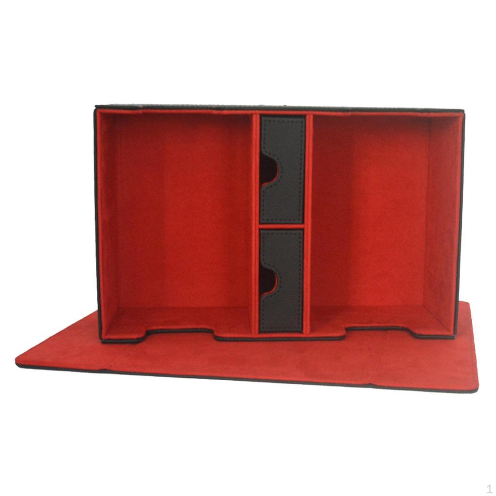 Card Storage Box Double-Sleeved Designed for The Gamer Holds 400+ Multiple Uses 265x182x98mm
