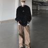 Unisex Trendy Korean Loose-Fit Sweaters with Shoulder Pads for Autumn/Winter