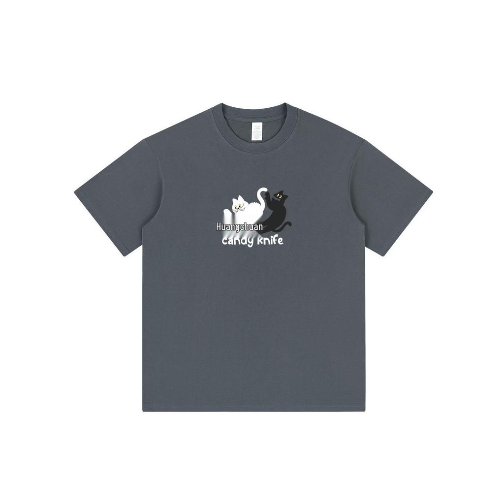 Summer Cartoon Print Unisex T-Shirt: Hong Kong Trend, Pure Cotton, Versatile, BF Style