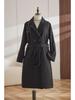Women's Mid-Length Wool Coat - Hepburn-Inspired, British Style, Korean Version, Perfect for Spring and Autumn