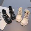 [Children Fleece Lined Martin Boots Girls Winter Ankle Boots Baby Sock Boots Cotton Footwear]
