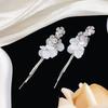 French Style Tassel Flower Earrings For Women Elegant Exaggerated Ribbon Drop Dangle Earrings Fashion Party Ear Jewelry Gifts