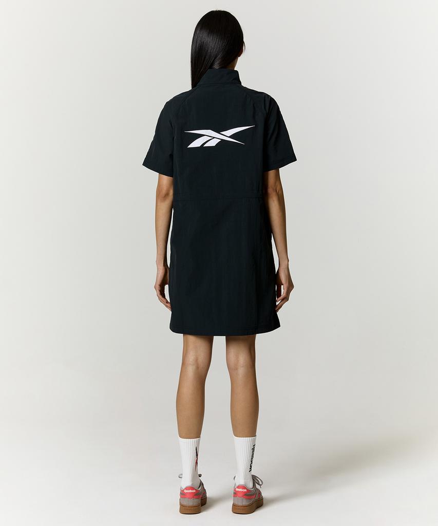 REEBOK Short Sleeve Anorak Dress (W) - Black