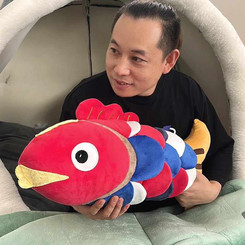 Colorful Koi Fish Plush Toy Soft Stuffed Animal Pillow For Girls 65cm