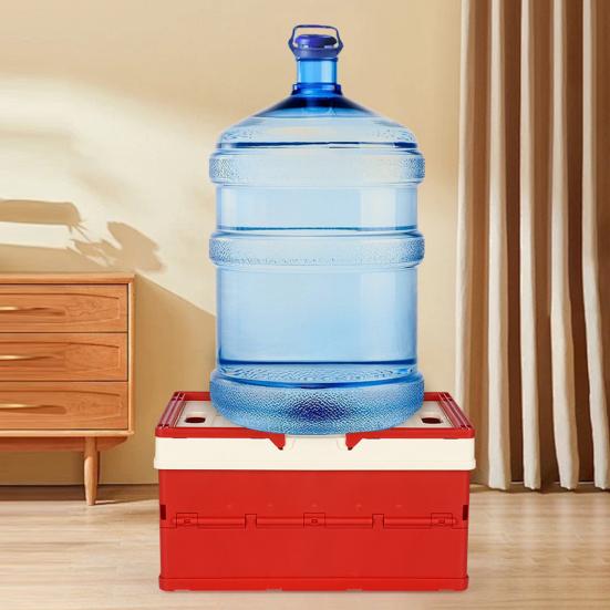 Foldable Storage Box with Cover Handle Design Large Capacity Stackable