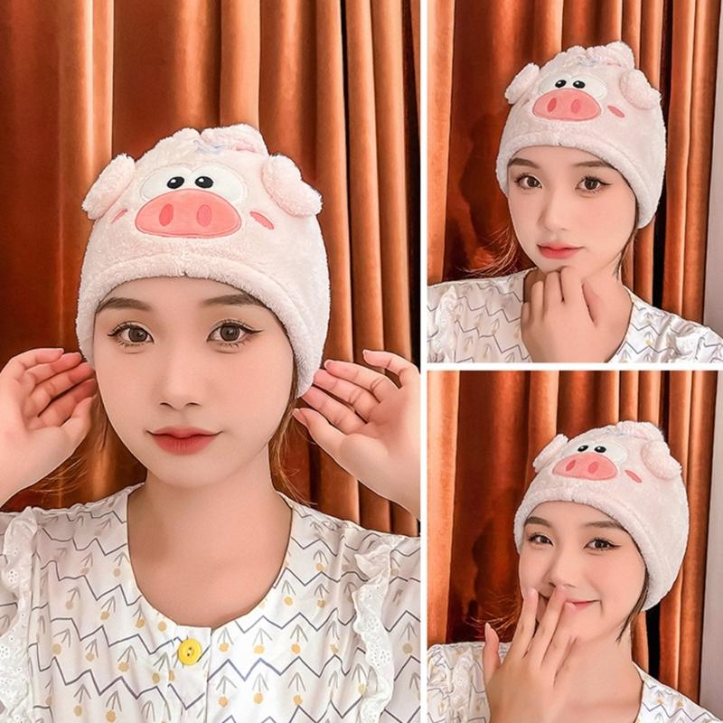 1PC Microfibre Hair Towels, Hair Towel, Turban Towel with Button, Hair Turban Kids Super Absorbent Towels for Women