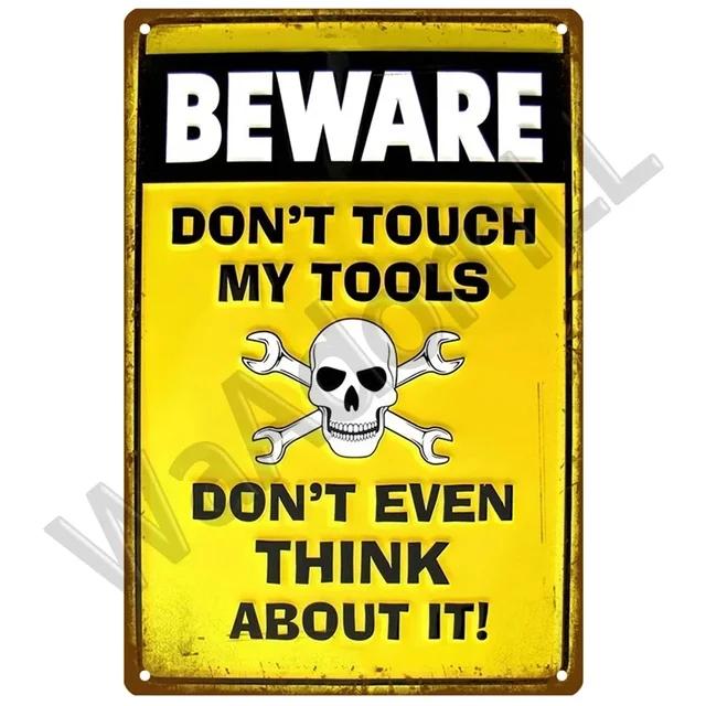 Vintage Tin Sign  Funny Gamer At Work Metal Signs for Home Club Game Room Man Cave  Retro Wall Decor