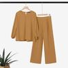 ZANZEA Women Long Sleeve Blouse and Pants Casual Two Piece Suit Sets