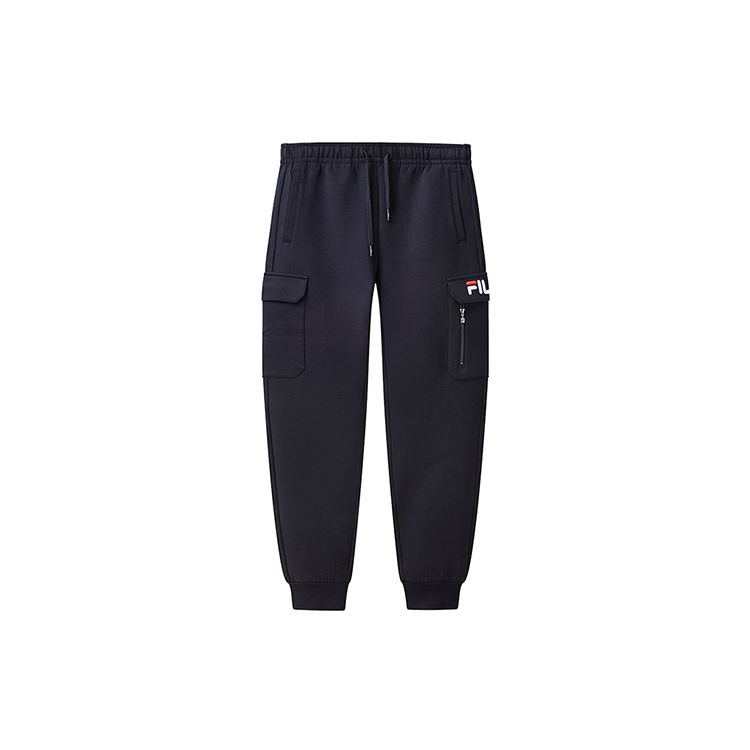 

Fila Sports Casual Tapered Loose Warm Cargo Multi-Pocket Knit Long Sweatpants Women Sweatpants Legendary-Blue F11W118663FNV L