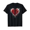 Broken Heart Alternative Grunge Goth Rock Emo Valentine T Shirt Vintage Unisex Fashion Comfortable Top For Everyday Wear