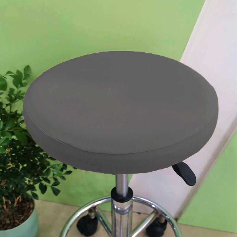1 Bar Stool Cover Round Stool Cover with Elastic Bands Bar Stool Seat Cover Slipcover Washable Stool Cushion Cover Feature Stretch Fabric Dia D30-34cm