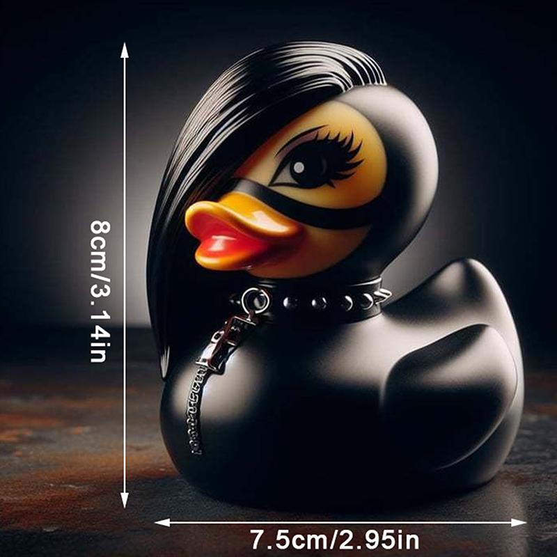 Duck Statue Indoor Gothic Sculpture Punk Animal Figurine Resin Statues Desk Decor Collectible Figurines Satan Duck Tabletop