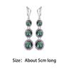 4Pcs/Set Multicolor Ring Earrings Pendant Necklace Jewelry