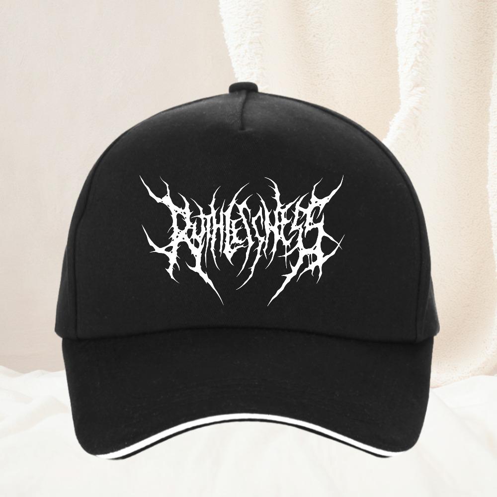 Retro Washed Baseball Cap for Unisex Women Gothic Street Punk Round Hat Casual Outdoor Sports Hat