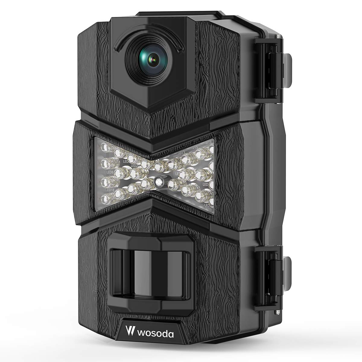 

WOSODA Trail Camera, Security Camera, Infrared Camera, 1920P Full HD, 24 Megapixels (Black)