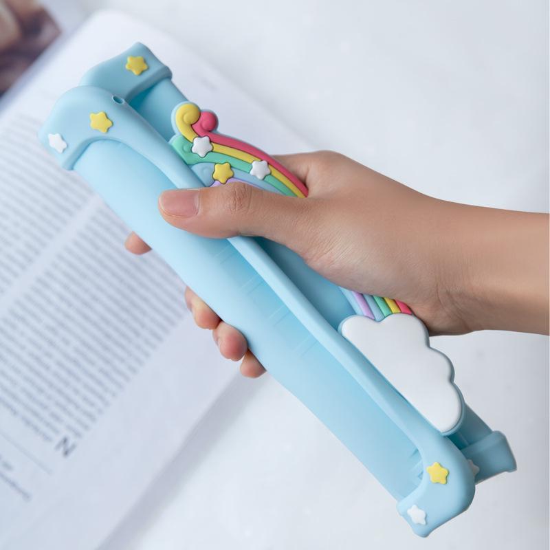 Silikonový ochranný kryt pro iPad 10 10,9", Mini 1/2/3, Air 4/5, 9,7" s designem Duhového mostu—Vhodný pro děti