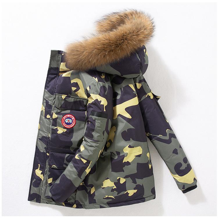 Neue Arbeitskleidung Paar Jacke Daunenjacke Männer und Frauen Kurze Paar Winter Schnee Fluch Verdickte Daunenjacke