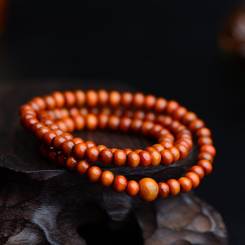 Pulseras 108 Beads 6mm Natural Sandalwood Buddhist Buddha Wood Prayer Bead Mala Unisex Men Bracelets & Bangles Jewelry Bijoux