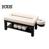 Miniature Spa Furniture Mini Massage Table Business Card Holder, Creative Organizer with U-shaped Headrest Therapy Room Decoration And Towel, Display