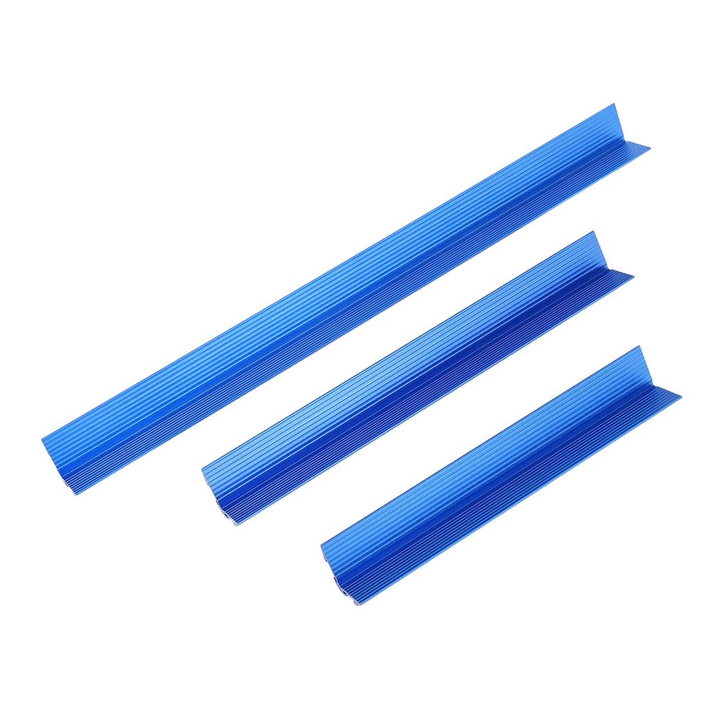 3PCS Set Woodworking Edge Ruler Aluminium Alloy V Shaped Corner Measuring Tool for Woodworking